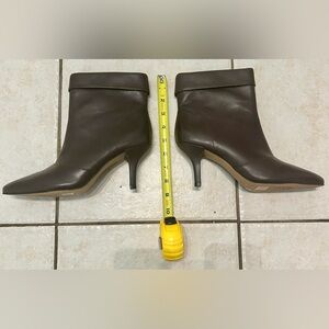 Vince Camuto Burgundy Leather Ankle Bootie